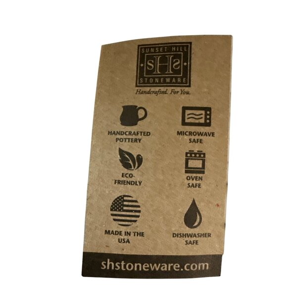 2 Sunset Hill Stoneware Devil Mountain Coffee Co Black Handcrafted Mugs - Picture 5 of 8